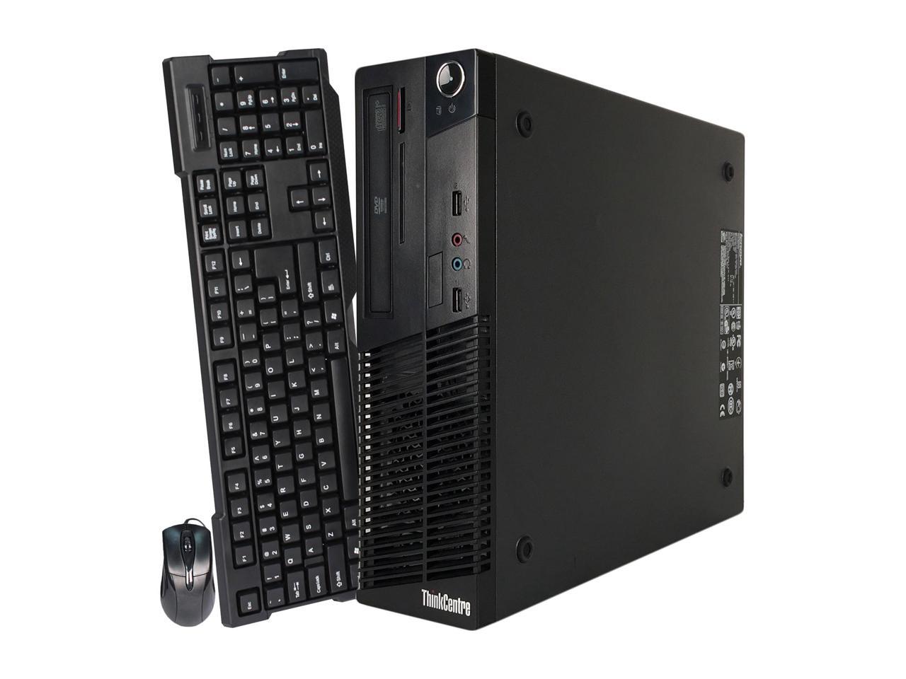 Lenovo Desktop Computer ThinkCentre M73-SFF Intel Core i3 4th Gen 4130 (3.40 GHz) 8 GB DDR3 1 TB HDD Intel HD Graphics 4400 Windows 10 Pro Multi-Language, English / Spanish