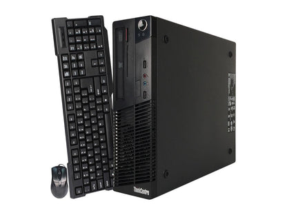 Lenovo Desktop Computer ThinkCentre M73-SFF Intel Core i3 4th Gen 4130 (3.40 GHz) 8 GB DDR3 1 TB HDD Intel HD Graphics 4400 Windows 10 Pro Multi-Language, English / Spanish