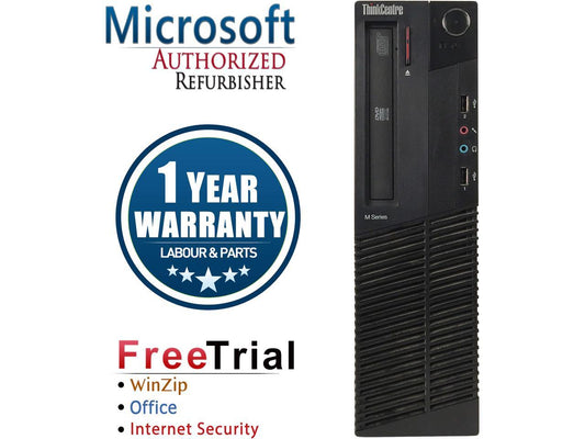 Lenovo Desktop Computer ThinkCentre M91P-SFF Intel Core i5 2nd Gen 2400 (3.10 GHz) 8 GB DDR3 1 TB HDD Intel HD Graphics 2000 Windows 10 Pro Multi-Language, English / Spanish