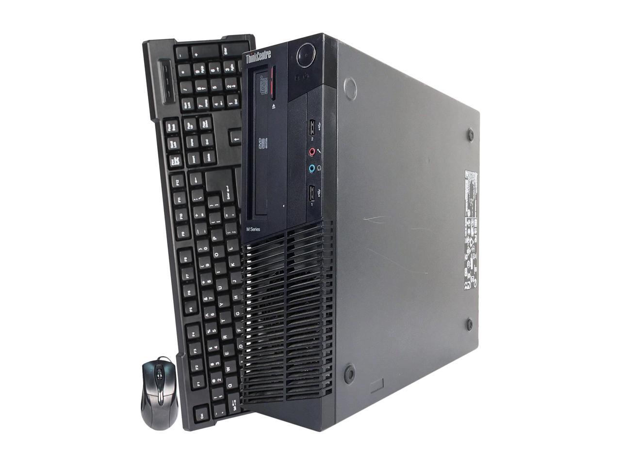 Lenovo Desktop Computer ThinkCentre M91P-SFF Intel Core i5 2nd Gen 2400 (3.10 GHz) 8 GB DDR3 1 TB HDD Intel HD Graphics 2000 Windows 10 Pro Multi-Language, English / Spanish