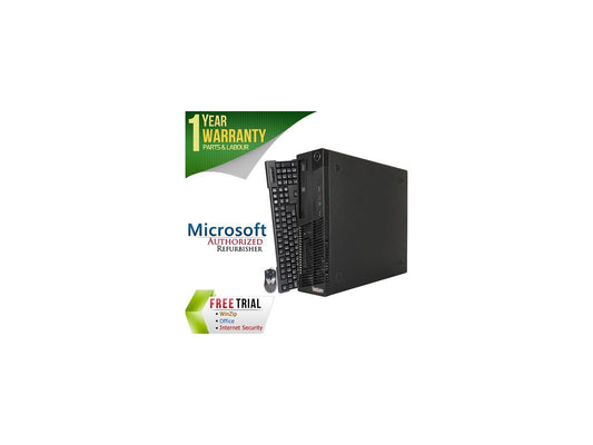 Refurbished Lenovo M72E Slim/Small form factor Intel Core i5 3470 3.2G / 8G DDR3 / 2TB / DVD / Windows 7 Professional 64 Bit / 1 Year Warranty