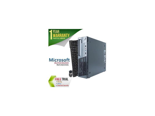 Refurbished Lenovo M78 Slim/Small Form Factor AMD A4-Series APU 5300B 3.4 GHz / 4 GB DDR3 / 250 GB / DVD / Windows 7 Professional 64-bit