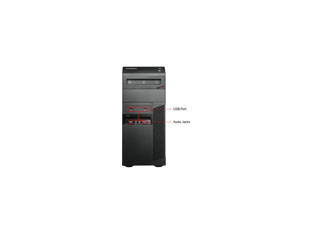 Lenovo Desktop Computer ThinkCentre M83 Intel Core i7 4th Gen 4770 (3.40 GHz) 8 GB DDR3 1 TB HDD Intel HD Graphics 4600 Windows 7 Professional 64-bit