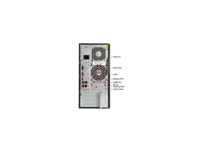 Refurbished Lenovo ThinkCentre M92P Desktop Tower Intel Core i5 3470 3.4G / 8G DDR3 / 2TB / DVD / Windows 7 Professional 64 Bit / 1 Year Warranty