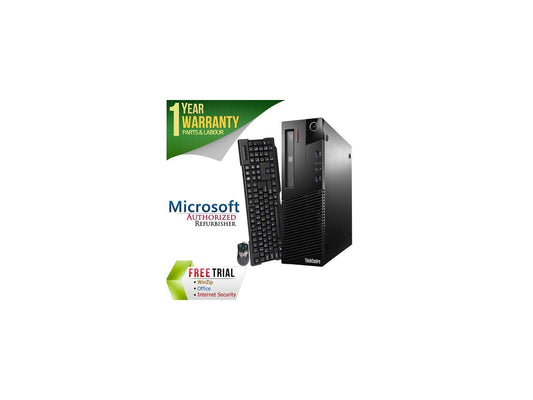 Refurbished Lenovo ThinkCentre M93P Desktop SFF Intel Core i5 4570 3.2G / 4G DDR3 / 250G / DVD / Windows 7 Professional 64 Bit / 1 Year Warranty