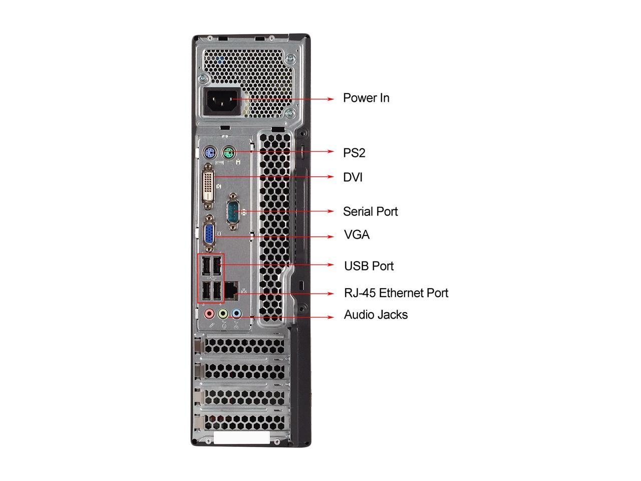 Lenovo Desktop Computer M71E Intel Core i3 2nd Gen 2100 (3.10 GHz) 8 GB DDR3 320 GB HDD Intel HD Graphics 2000 Windows 7 Professional 64-bit
