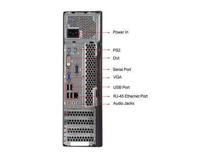 Lenovo Desktop Computer M71E Intel Core i3 2nd Gen 2100 (3.10 GHz) 8 GB DDR3 320 GB HDD Intel HD Graphics 2000 Windows 7 Professional 64-bit