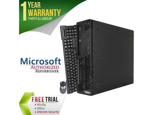 Lenovo Desktop Computer M71E Intel Core i3 2nd Gen 2100 (3.10 GHz) 8 GB DDR3 320 GB HDD Intel HD Graphics 2000 Windows 7 Professional 64-bit