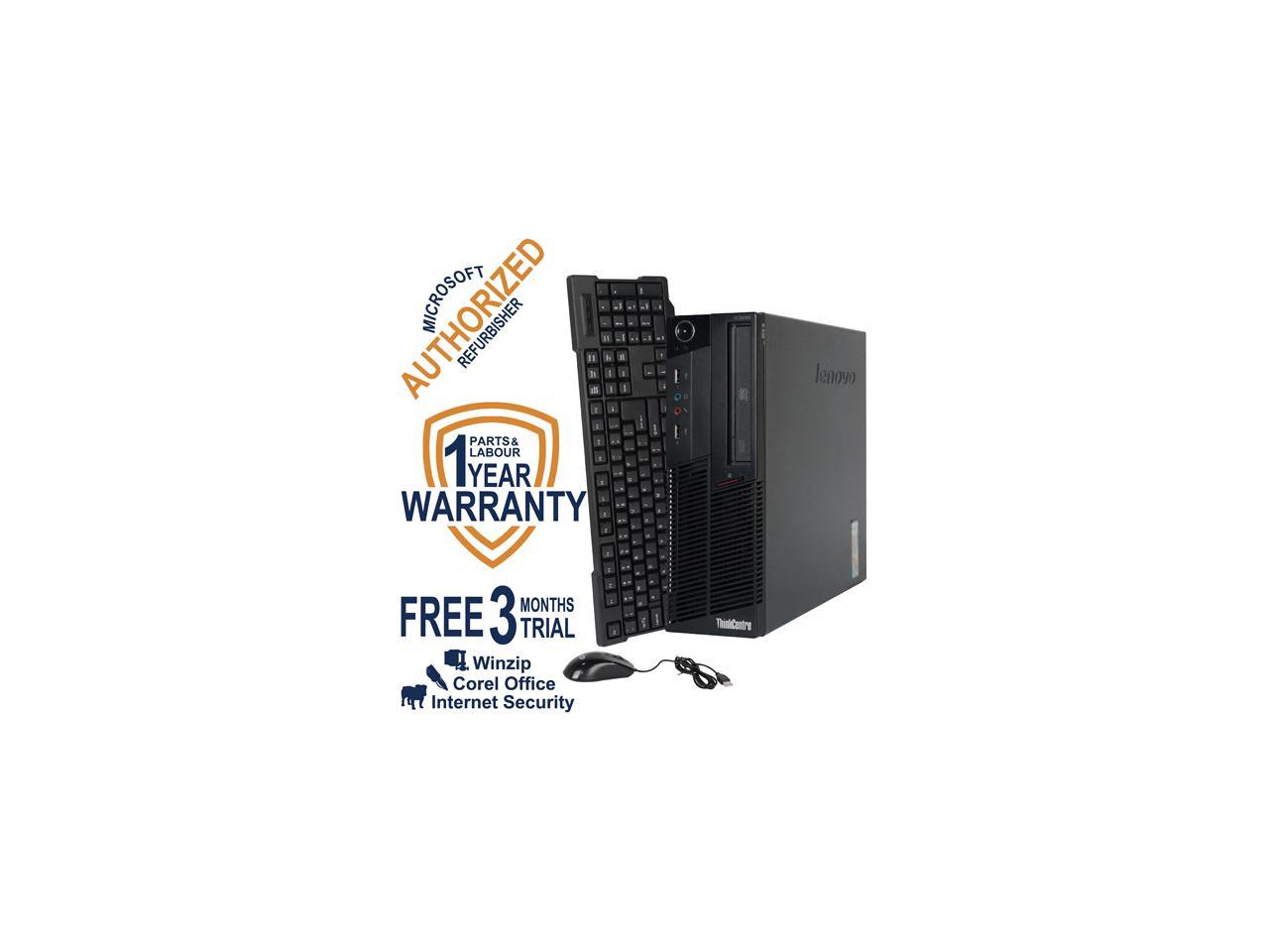 Lenovo Desktop Computer M90P Intel Core i5 650 (3.2 GHz) 4 GB DDR3 250 GB HDD Windows 7 Professional 64-bit