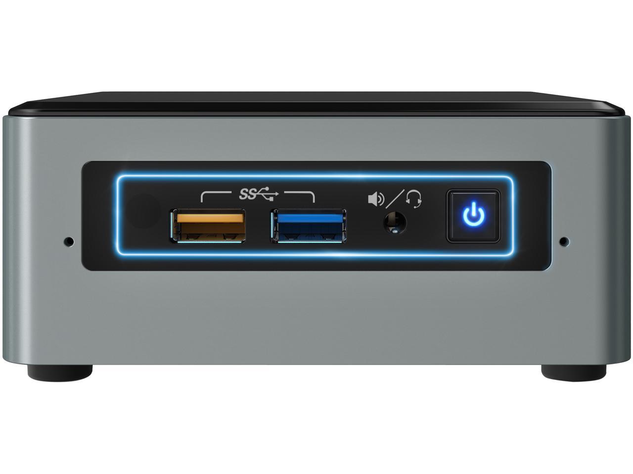 Intel Desktop Computer NUC Kit BOXNUC6CAYSAJ Celeron J3455 (1.50 GHz) 2 GB DDR3L 32 GB eMMC Intel HD Graphics 500 Windows 10 Home 64-bit
