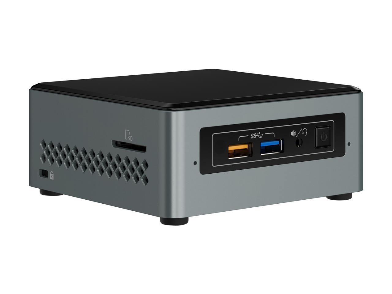 Intel Desktop Computer NUC Kit BOXNUC6CAYSAJ Celeron J3455 (1.50 GHz) 2 GB DDR3L 32 GB eMMC Intel HD Graphics 500 Windows 10 Home 64-bit