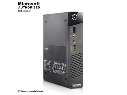 Refurbished Lenovo Grade A ThinkCentre M73 Tiny PC Intel Core i3-4130T 2.9 GHz 8 GB DDR3 1 TB WiFi Window 10 Home 64-Bit (Multi-Language) 1 Year Warranty