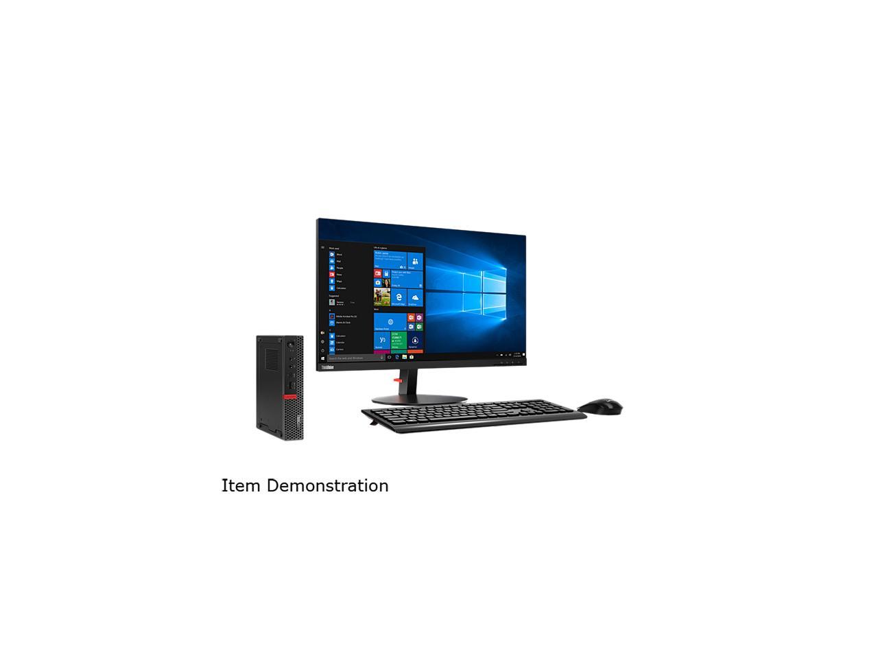 Lenovo ThinkCentre M920q 10RS0036US Desktop Computer - Core i7 i7-8700T - 16 GB RAM - 512 GB SSD - Tiny - Raven Black