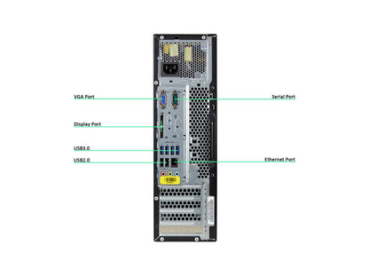 Lenovo Desktop Computer M93P-SFF Intel Core i5 4570 (3.2GHz) 8 GB 240 GB SSD Windows 10 Pro