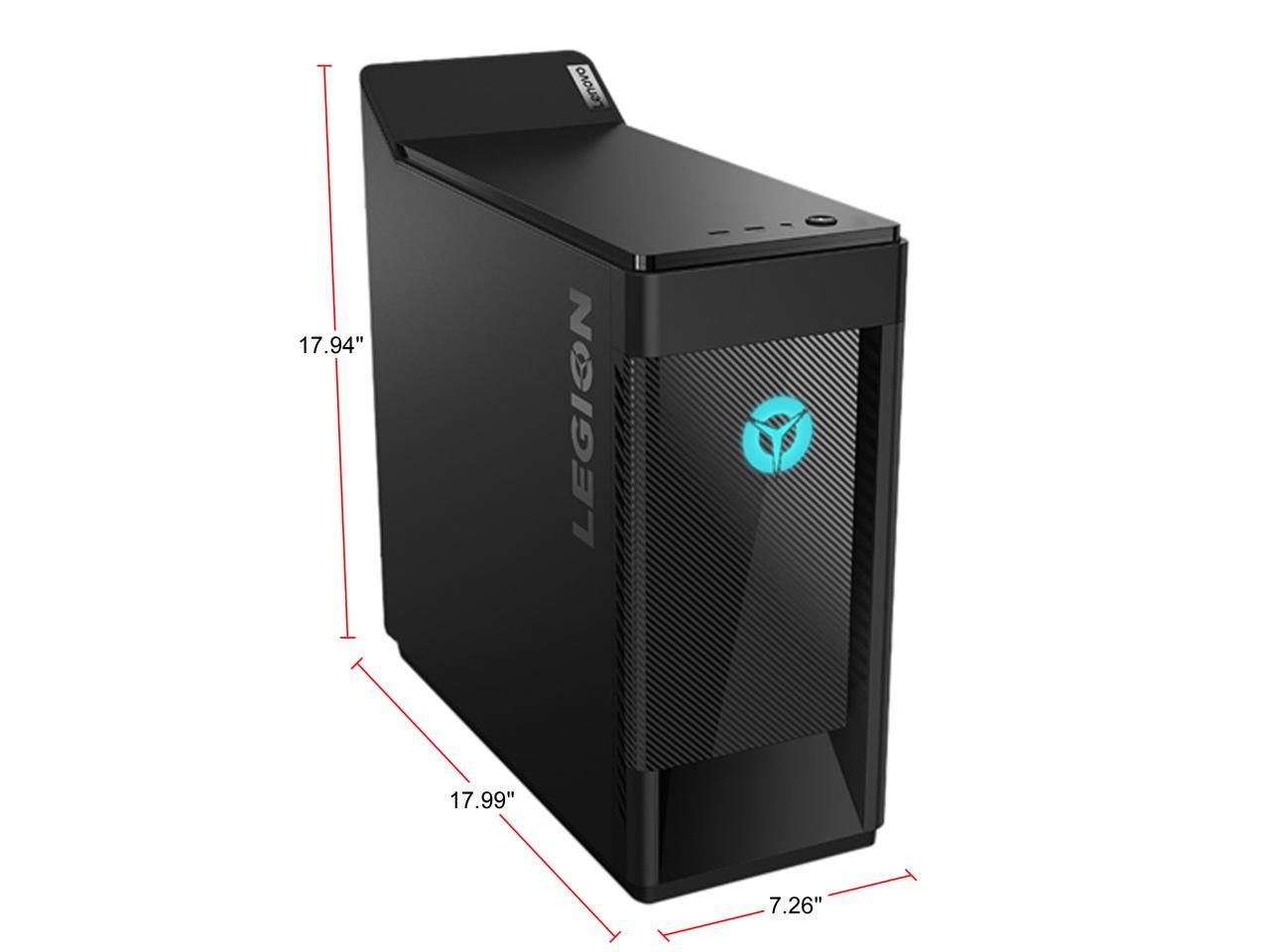 Lenovo Legion Tower 5 - Intel Core i7-10700F - 16 GB DDR4 - 1 TB HDD + 256 GB SSD - GeForce RTX 2060 - Windows 10 Home - Gaming Desktop (90NC001SUS)