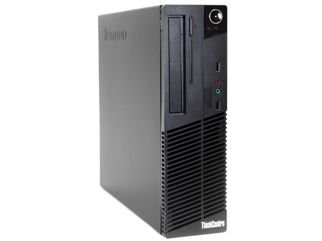 Lenovo Desktop Computer M70e-SFF Core 2 Duo 2.93 GHz 4 GB 250 GB HDD Windows 10 Home 64-bit