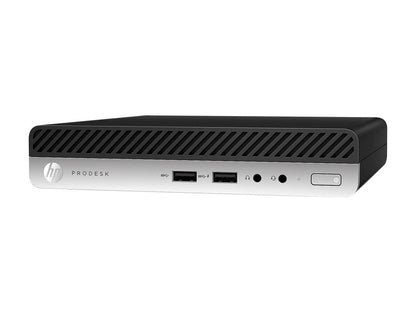 HP ProDesk 400 G5 (7FU86UT) - Mini Desktop PC - Intel Core i5-9500T (6-Core 2.2 GHz), Intel UHD Graphics 630, Intel B360, 8 GB DDR4, 256 GB SSD, Windows 10 Pro 64-bit