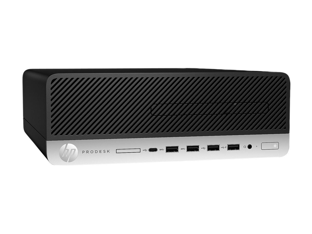 HP ProDesk 600 G5 (7PL87UT) - Small Form Factor Desktop PC - Intel Core i7-9700 (8-Core 3.0 GHz), Intel UHD Graphics 630, Intel Q370, 8 GB DDR4, 256 GB SSD, Windows 10 Pro 64-bit