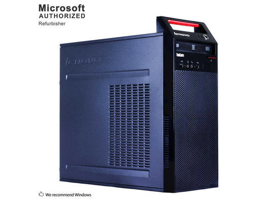 Refurbished Lenovo ThinkCentre E73 Tower Intel Core i3 4130 3.40 GHz / 12 GB DDR3 / 3TB HDD / DVD / WIFI / HDMI Cable / Bluetooth 4.0 / VGA / DP / Windows 10 Professional 64 Bits / 1 Year Warranty