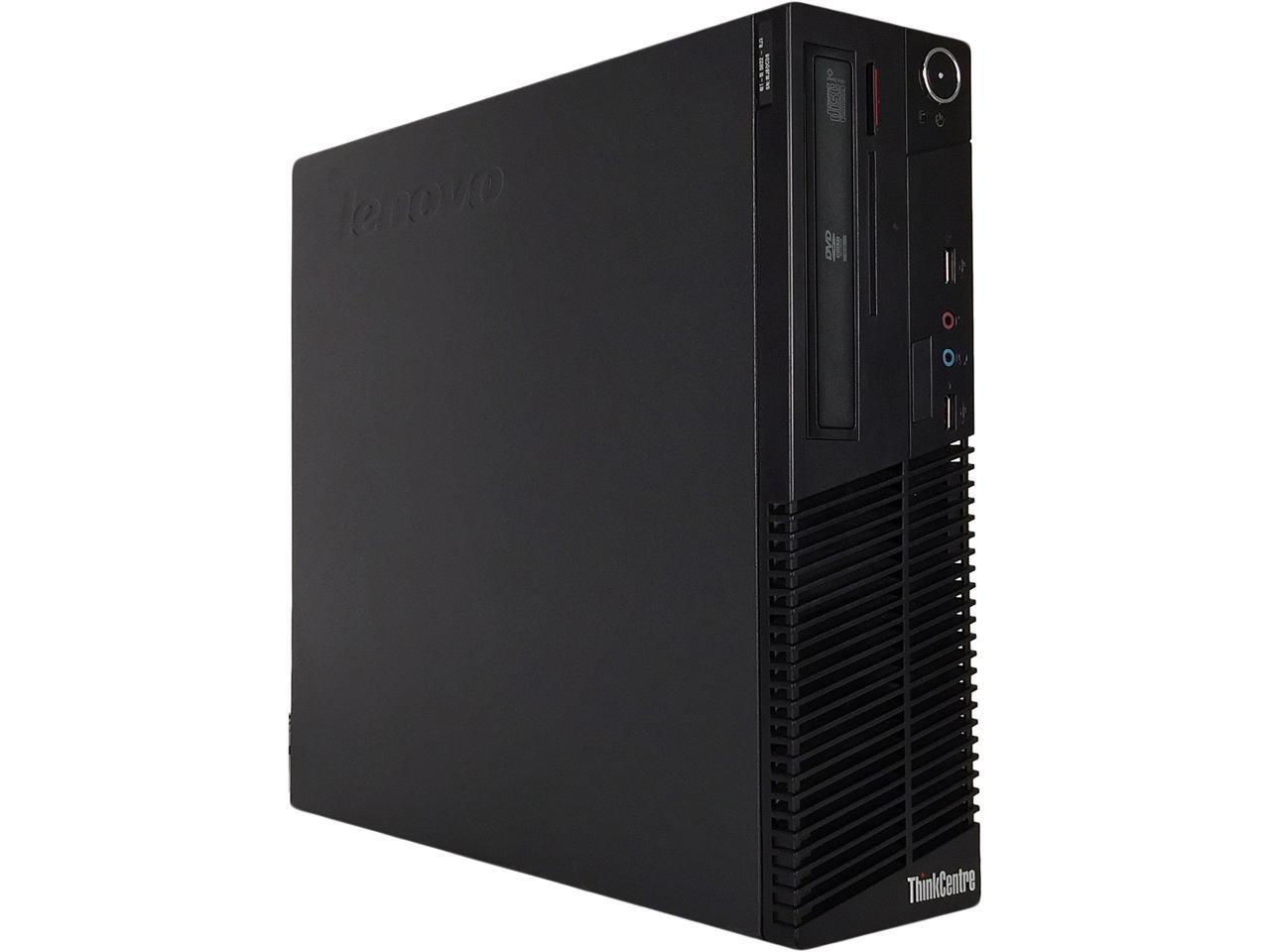 Certified Refurbished 2018 Lenovo ThinkCenter M70E SFF Intel Core 2 Duo E8400 3.0GHz, 4GB RAM, Brand New 120GB SSD, DVD, WIFI, Bluetooth 4.0, VGA, Windows 10 Home 64 Bits