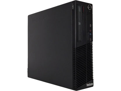 Certified Refurbished 2018 Lenovo ThinkCenter M70E SFF Intel Core 2 Duo E8400 3.0GHz, 4GB RAM, Brand New 120GB SSD, DVD, WIFI, Bluetooth 4.0, VGA, Windows 10 Home 64 Bits
