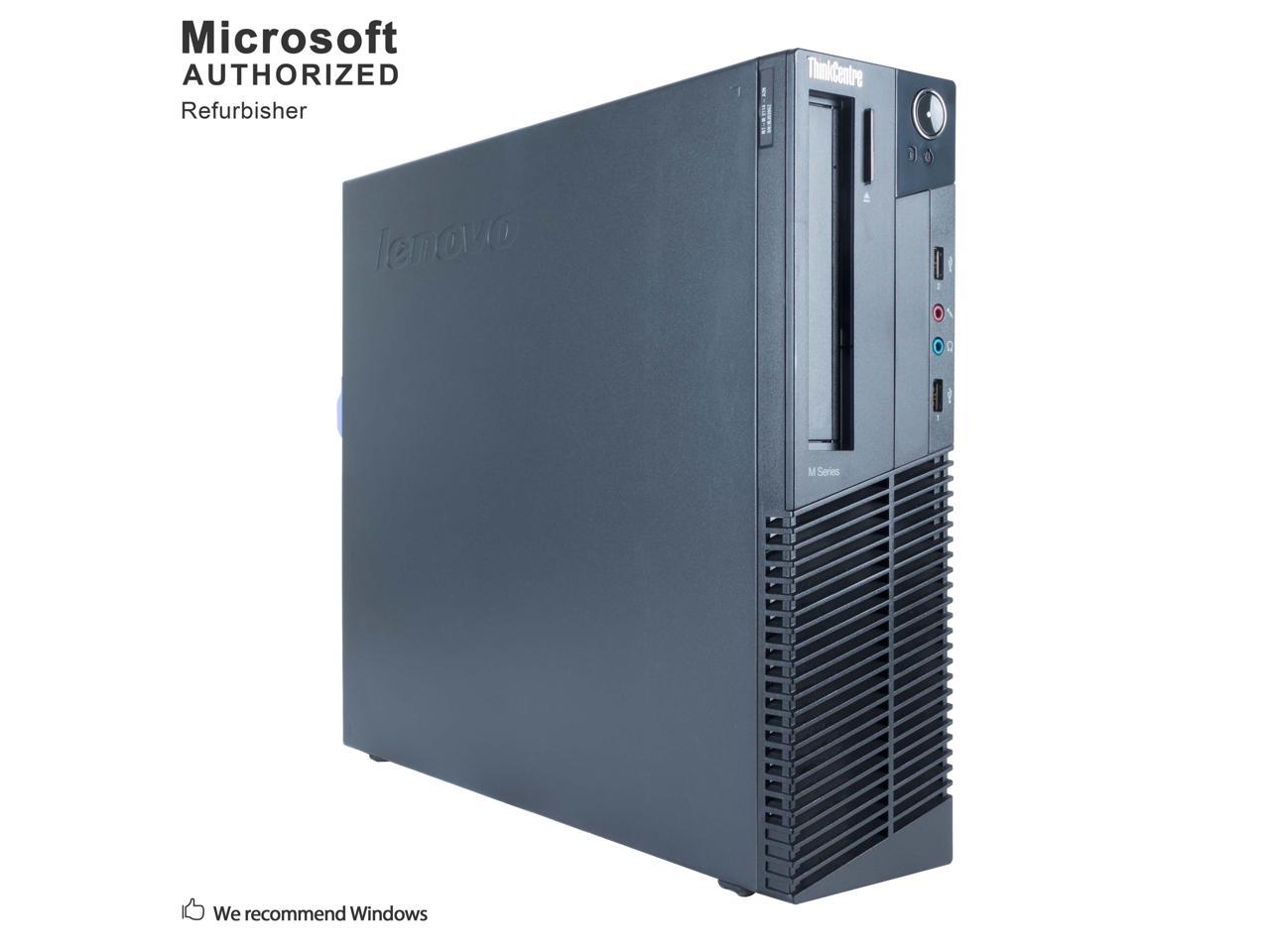 Certified Refurbished 2018 Lenovo ThinkCenter M78 SFF AMD A4-5300B 3.40 GHz, 8 GB DDR3, 500 GB HDD, DVD, WIFI, Bluetooth 4.0, USB 3.0, VGA, DisPlayPort, Windows 10 Home 64-Bit