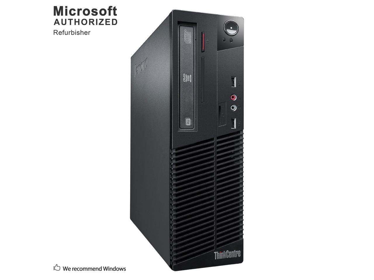 Certified Refurbished 2018 Lenovo ThinkCenter M79 SFF AMD A46300B 3.70GHz, 8GB DDR3, Brand New 120GB SSD, DVD, WIFI, Bluetooth 4.0, HDMI, USB 3.0, VGA, DisPlayPort, Windows 10 Home 64 Bits