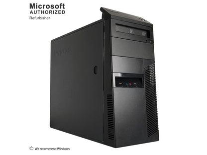 Certified Refurbished 2018 Lenovo ThinkCenter M81 TW Intel i5 2400 3.10GHz, 8GB DDR3, Brand New 360GB SSD, DVD, WIFI, BT 4.0, HDMI, VGA, DisPlayPort, Windows 10 Professional 64 Bits