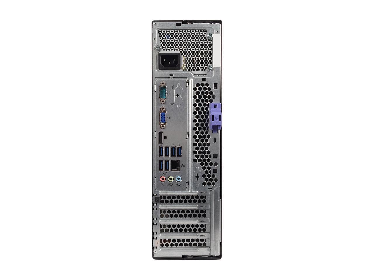Certified Refurbished Lenovo M82P SFF Intel Core i3 3220 3.30GHz, 12GB DDR3, Brand New 120GB SSD + 500GB HDD, DVD, 1GB Video Card, WIFI, BT 4.0, HDMI, USB 3.0, VGA, DisPlayPort, Windows 10 Home 64 Bit
