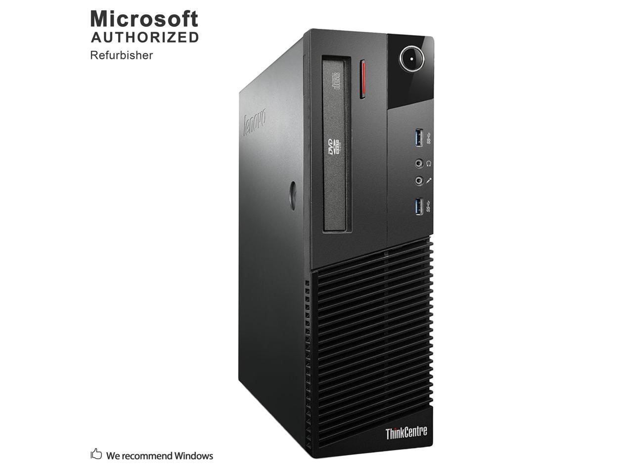 Certified Refurbished 2018 Lenovo ThinkCenter M93P SFF Intel i5 4570 3.20GHz, 12GB DDR3, 2TB HDD, DVD, WIFI, BT 4.0, HDMI, USB 3.0, VGA, DP Port, Windows 10 Professional 64 Bits