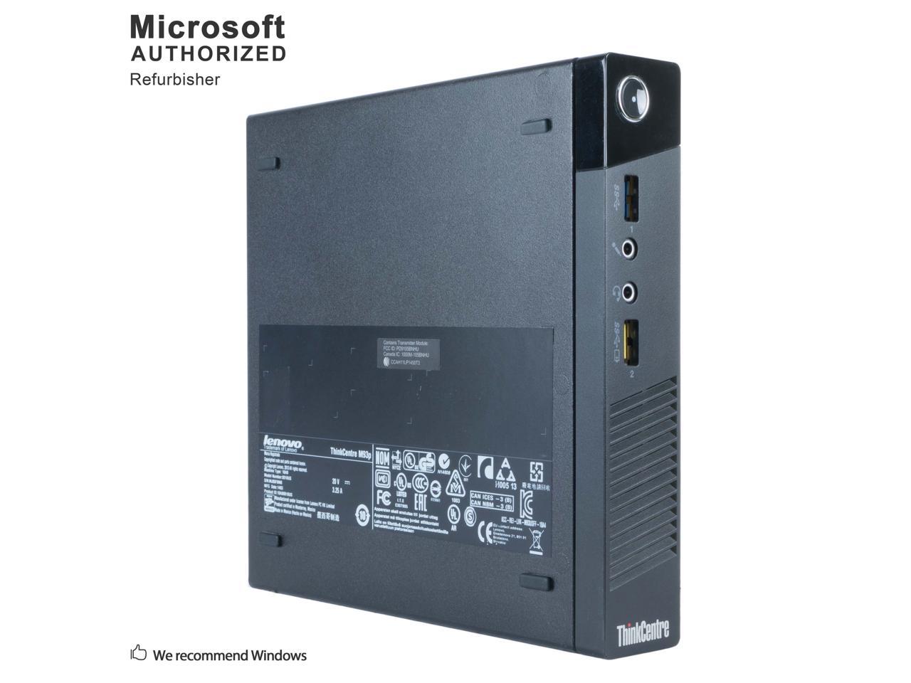 Certified Refurbished Lenovo ThinkCentre M93P Tiny Intel i7 4765T 2.0GHz, 16GB DDR3, Brand New 360GB SSD, WIFI, BT 4.0, HDMI, USB 3.0, VGA, DP Port, Windows 10 Professional 64 Bits