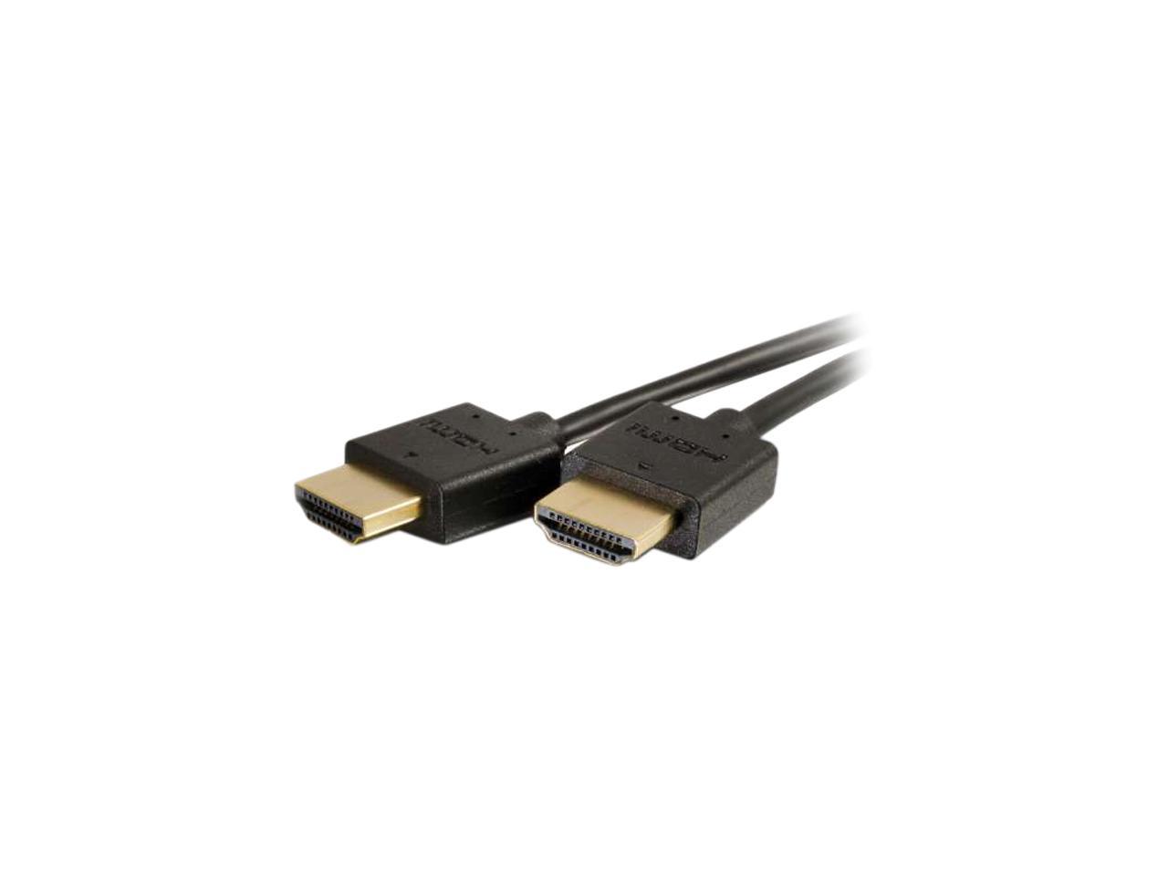 C2G 41364 4K UHD Ultra Flexible High Speed HDMI Cable (60Hz) with Low Profile Connectors, Black (6 Feet, 1.82 Meters)