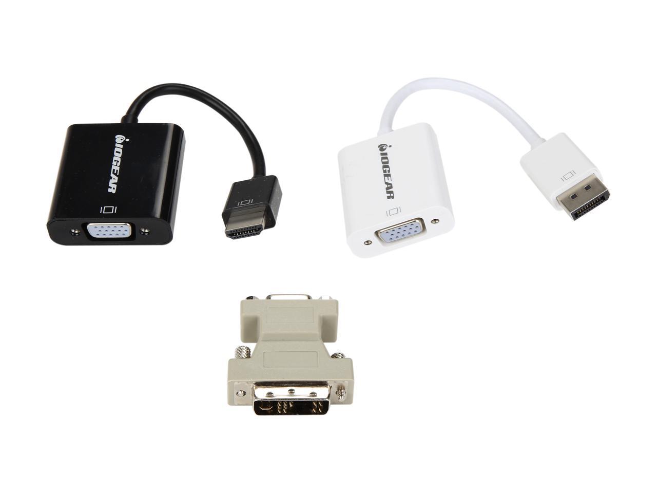 IOGEAR GUC211VKIT Portable Console Crash Cart Adapter DisplayPort to VGA adapterHDMI to VGA adapterDVI to VGA adapter Portable Laptop Console Crash Cart Adapter IT Kit