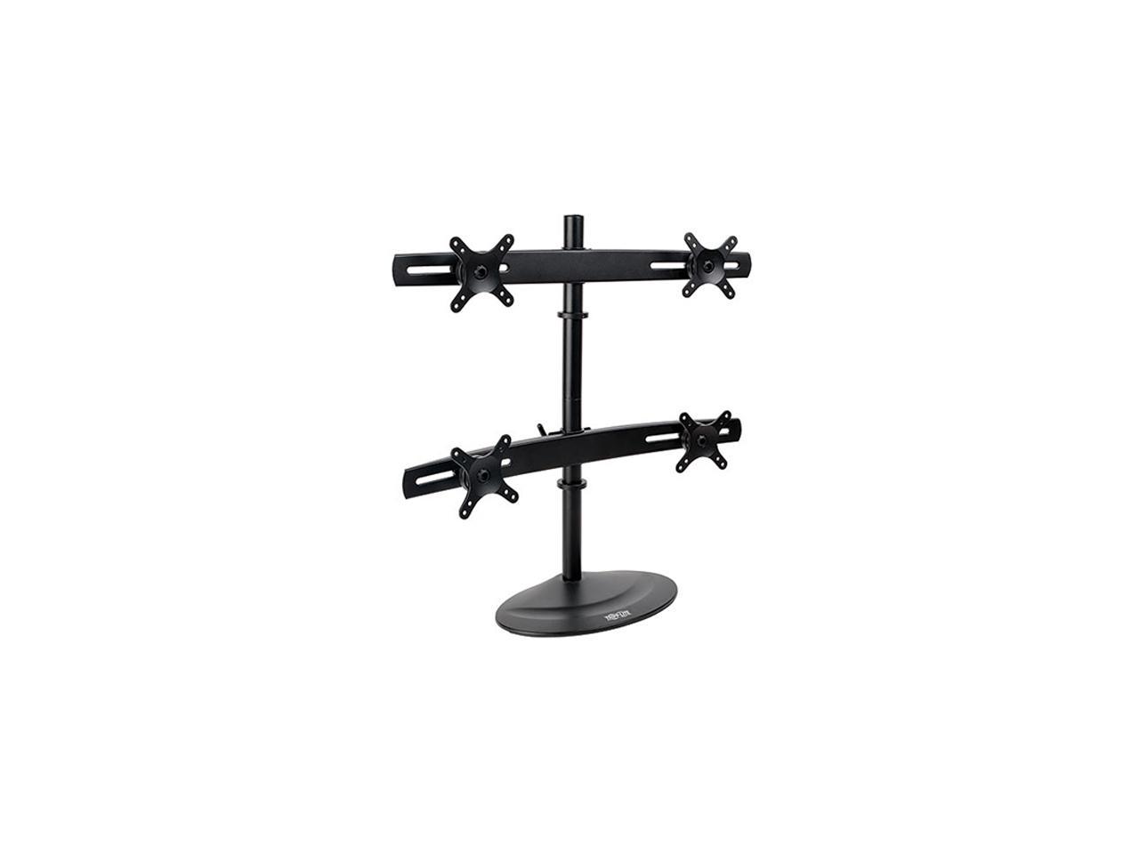 TRIPP LITE DDR1026MQ Black 10" - 26" Quad Display TV LCD Desk Mount Swivel Tilt Flat Screen