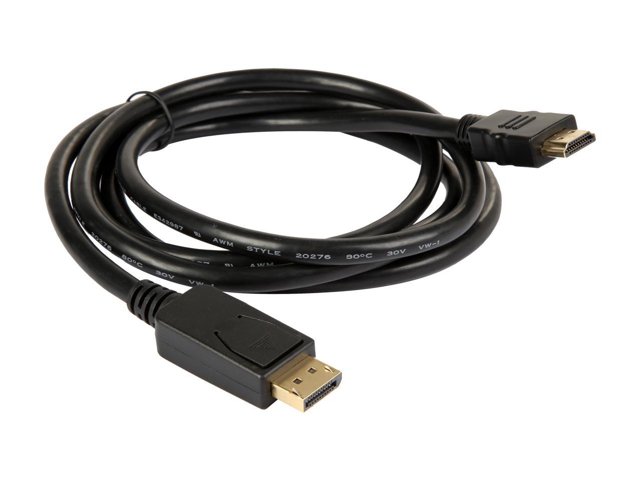 Tripp Lite DisplayPort 1.2 to HD Adapter Cable, DP with Latches to HDMI (M/M), UHD 4K x 2K/1080p, 6 ft. (P582-006-V2)