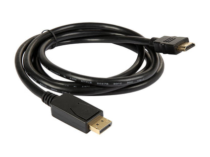 Tripp Lite DisplayPort 1.2 to HD Adapter Cable, DP with Latches to HDMI (M/M), UHD 4K x 2K/1080p, 6 ft. (P582-006-V2)