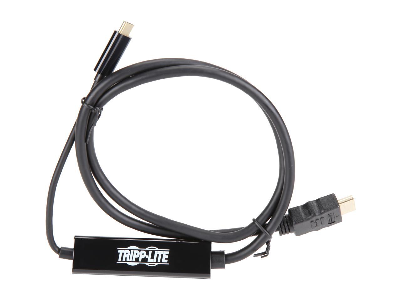 Tripp Lite USB C to HDMI Adapter Converter Cable UHD 4K Type C to HDMI 3ft (U444-003-H)