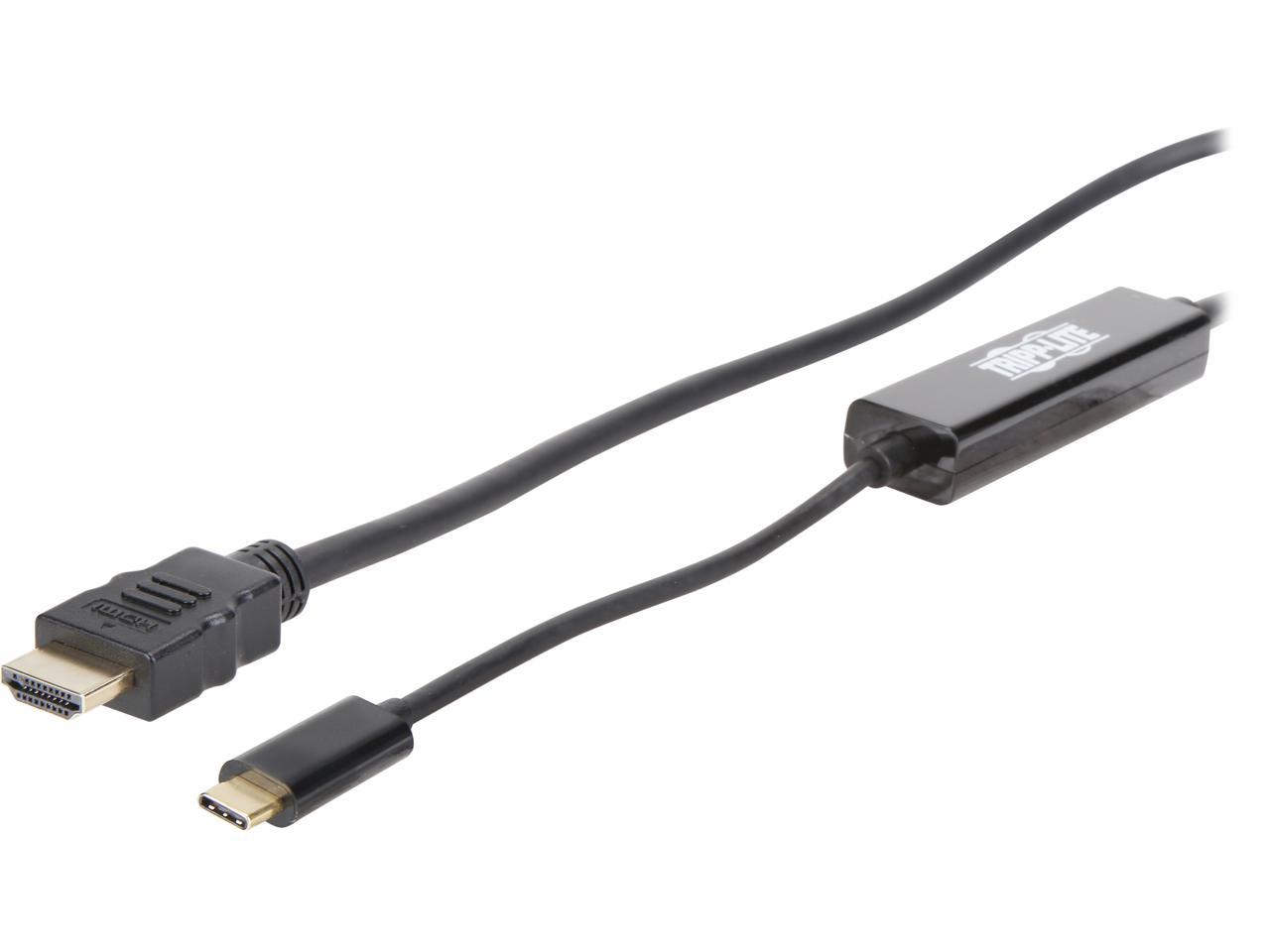 Tripp Lite USB C to HDMI Adapter Converter Cable UHD 4K Type C to HDMI 6ft (U444-006-H)