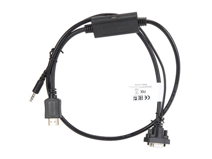Tripp Lite HDMI to VGA Adapter Converter Cable Active + 3.5mm M/M 1080p 3 ft. (P566-003-VGA-A)