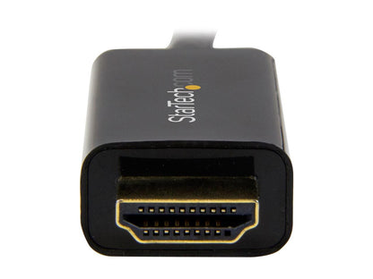 StarTech.com DP2HDMM2MB DisplayPort to HDMI converter cable - 6.5 ft (2m) - DP to HDMI adapter with built-in cable - (M / M) Ultra HD 4K