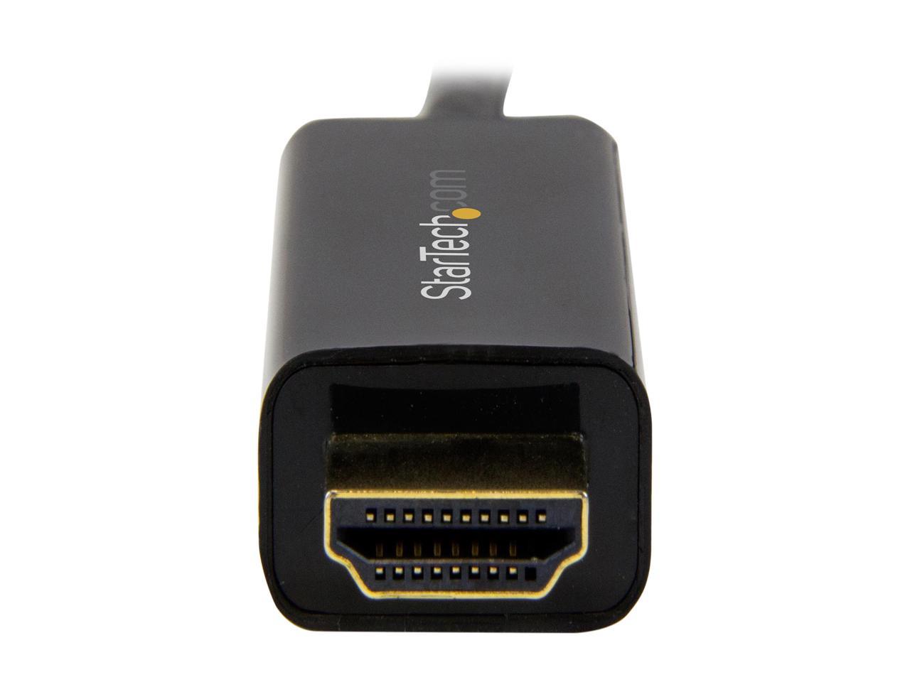 StarTech.com DP2HDMM5MB 16 ft. Black 1 x DisplayPort male to 1 x HDMI 19pin male DisplayPort to HDMI Converter Cable - 4K Male to Male