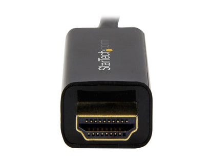 StarTech.com DP2HDMM5MB 16 ft. Black 1 x DisplayPort male to 1 x HDMI 19pin male DisplayPort to HDMI Converter Cable - 4K Male to Male