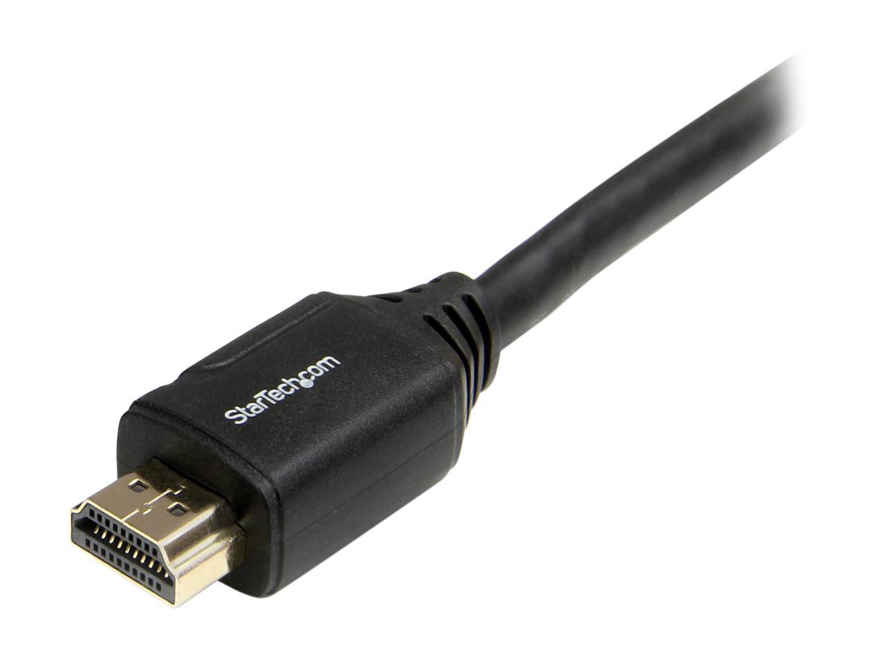 StarTech HDMM1MP 1m 3 ft Premium High Speed HDMI Cable with Ethernet - 4K 60Hz - Premium Certified HDMI Cable - HDMI 2.0 - 30AWG