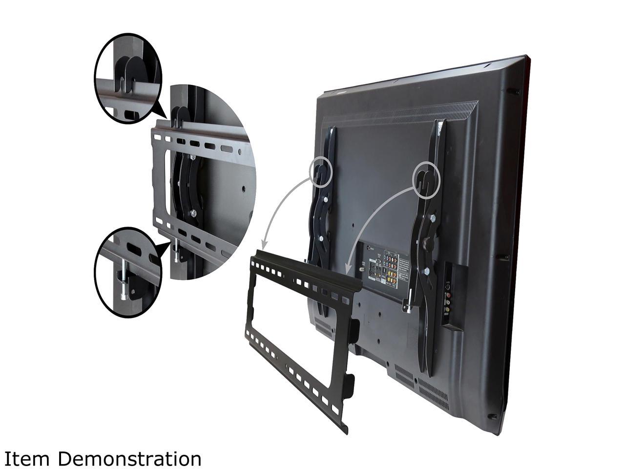 StarTech.com FLATPNLWALL Flat Screen TV Wall Mount - Tilting - For 32" to 75" TVs - Steel - VESA TV Mount - Monitor Wall Mount