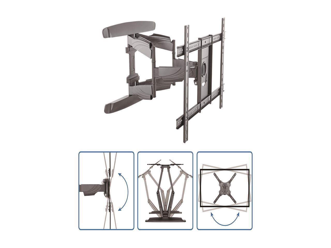 StarTech.com FPWARTB2 Full Motion TV Wall Mount - Steel - For 32" to 70" Displays - Flat Screen TV / Monitor Wall Mount - Wall Mount TV Bracket