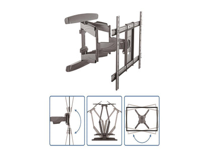 StarTech.com FPWARTB2 Full Motion TV Wall Mount - Steel - For 32" to 70" Displays - Flat Screen TV / Monitor Wall Mount - Wall Mount TV Bracket