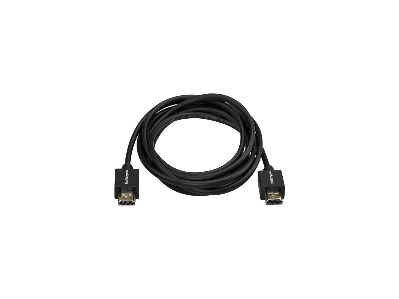 StarTech HDMM2MLP HDMI Cable - 2m / 6 ft - Gripping Connectors - Premium 4K HDMI Cable - High Speed HDMI 2.0 Cable - HDMI Cord for TV - 1 pack