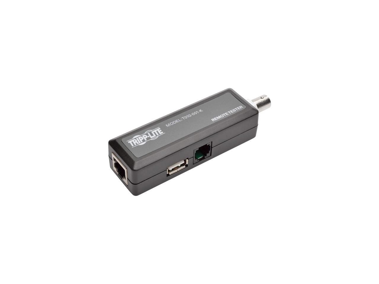 Tripp Lite Multi-Function Cable Tester with Wire Tracker for RJ45, RJ11, BNC, USB (T010-001-K)