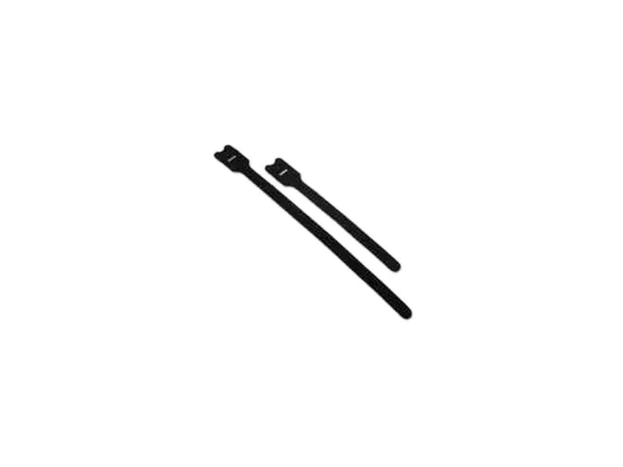 C2G/Cables To Go 29850 8in Screw Mountable Hook-and-Loop Cable Ties, 10 Pack (8 Inch)