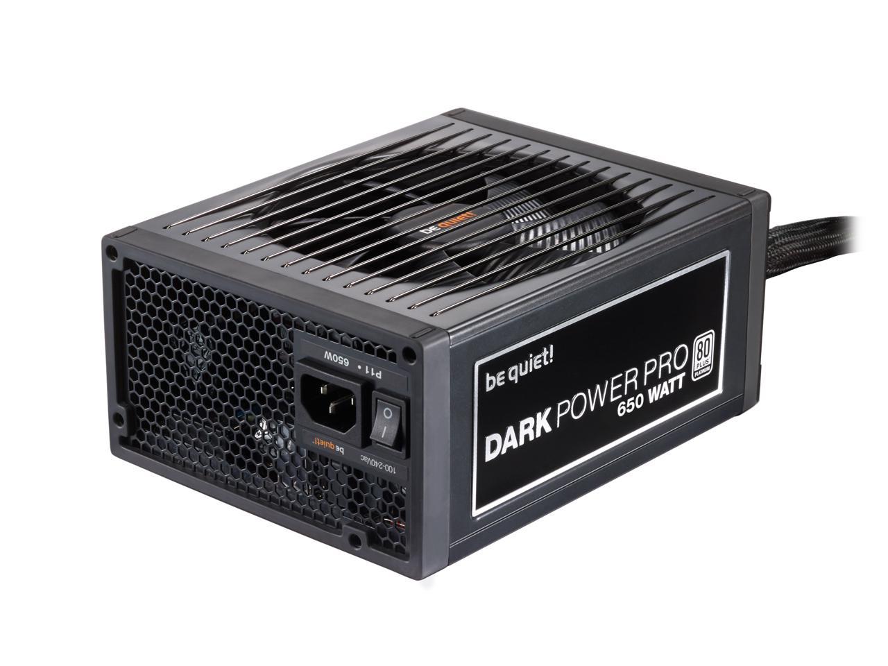 be quiet! Dark Power Pro 11 650W ATX 12V 80 Plus Platinum Modular Power Supply – Silent Wings 3 Fan